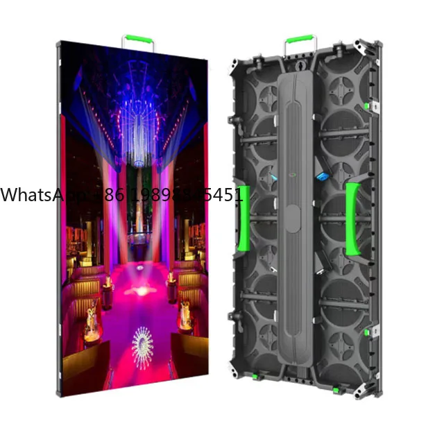 P2.9 P3 P3.91 500x500 مللي متر منحني داخلي في الهواء الطلق الكنيسة مرحلة خلفية تأجير شاشة عرض LED شاشة جدار الفيديو للإعلان