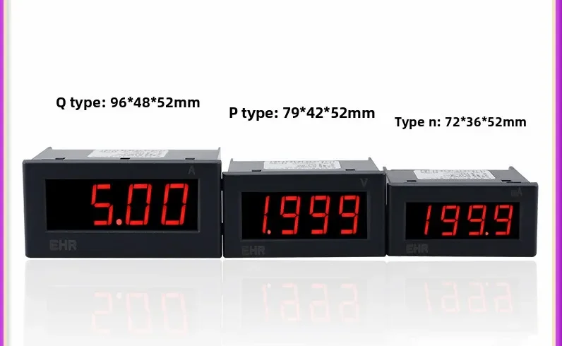 Digital ammeter AC DC voltage meter, single-phase large-screen digital current and voltage display instrument D300