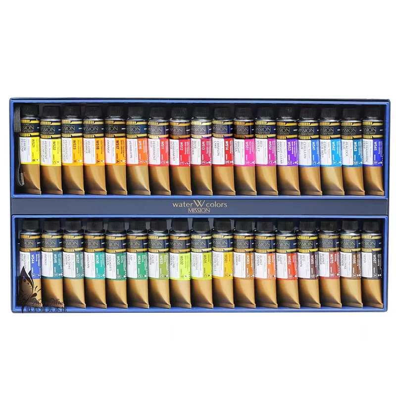 mijello artist mission gold class pure pigment aquarela grupo tubos para pintores estudantes art supplies 12 17 24 34x15 7ml 01