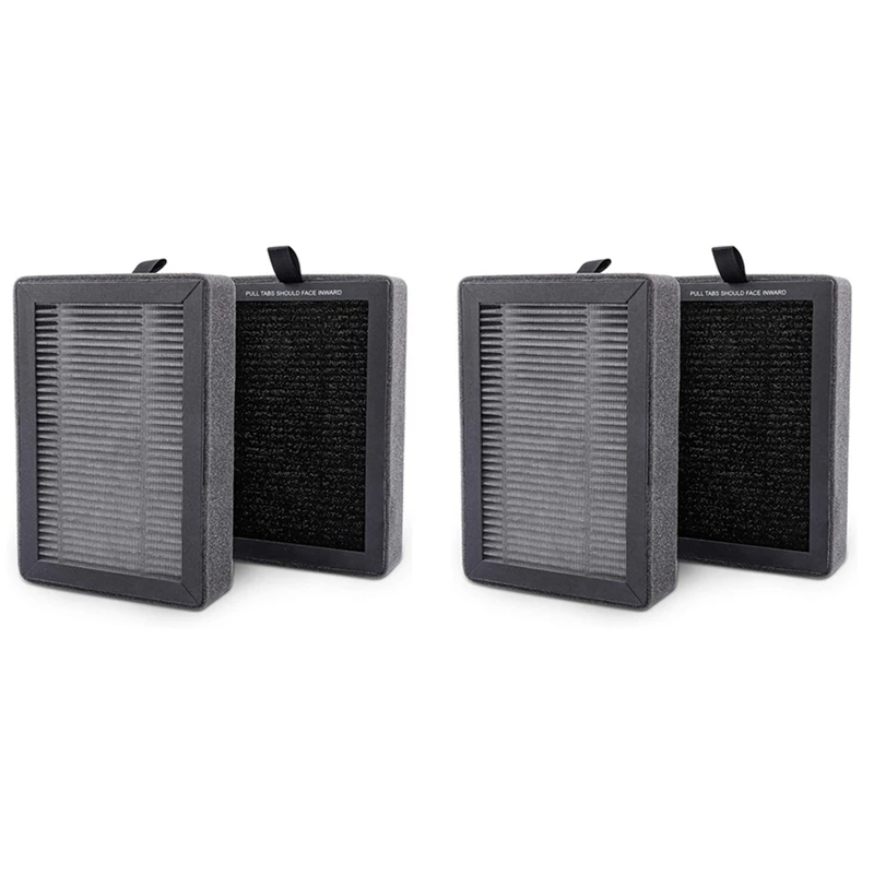 Filter pengganti LV-H128, cocok untuk LEVOIT LV-H128 pembersih udara, LV-H128 H13 True HEPA Filter pengganti 4 pak