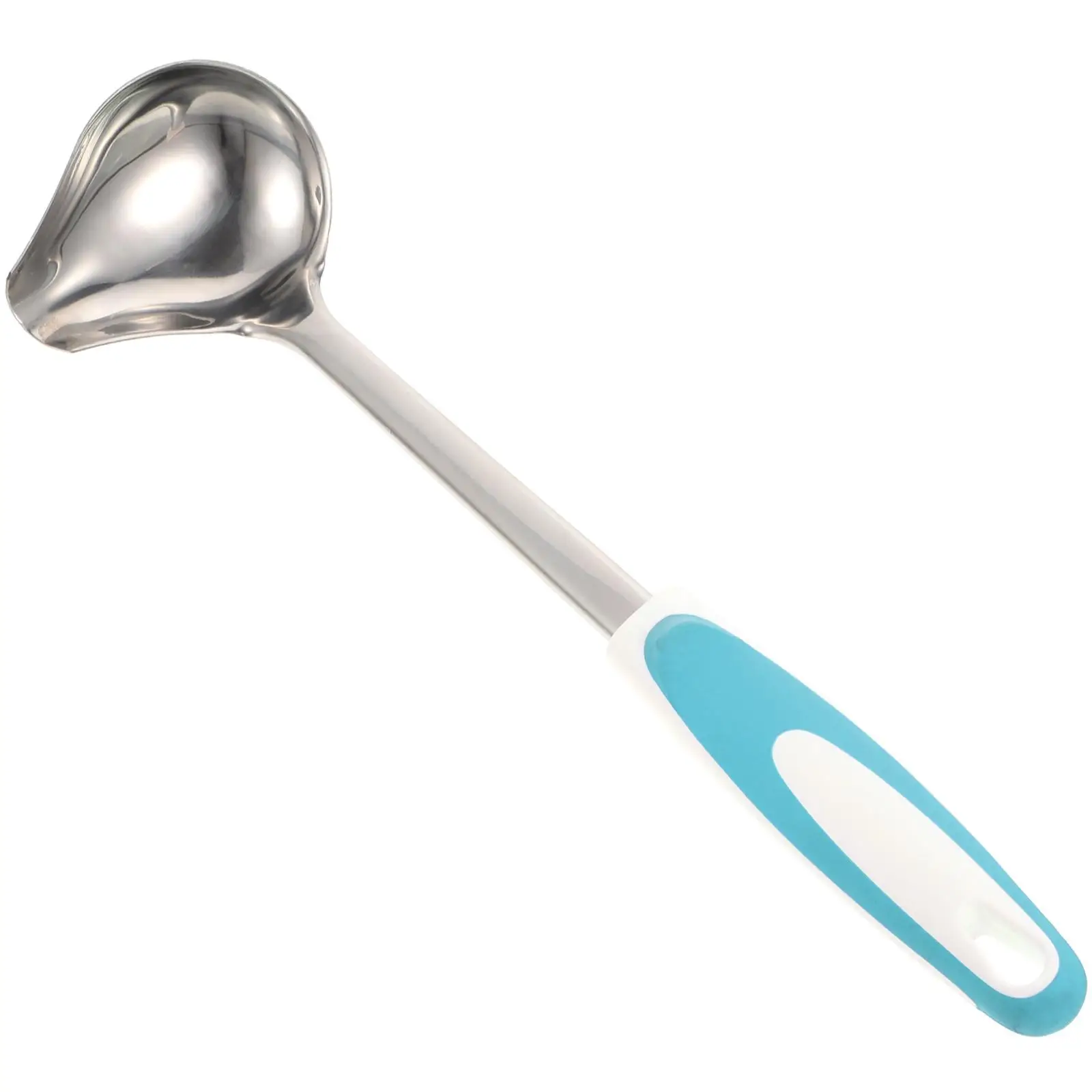 

Anti Slip Crooked Mouth Stainless Steel Sauce Ladle Gravy Cooking Oil Spoon Soup Spoon Kitchen Bar Tools Restaurant Supplies