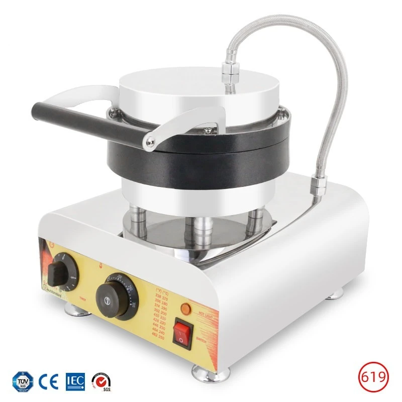 Crispy Ice Cream Leather Machine Commercial Ice Ball Bowl Machine Double Sided Heated Cone Muffin Leather Forming Machine NP619