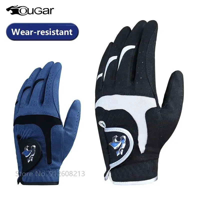 1 Pcs Breathable Golf Gloves Men Elastic Sports Mittens Male Anti-slip Granules Golf Gloves Man Left Hand Mitten Hook and Loop