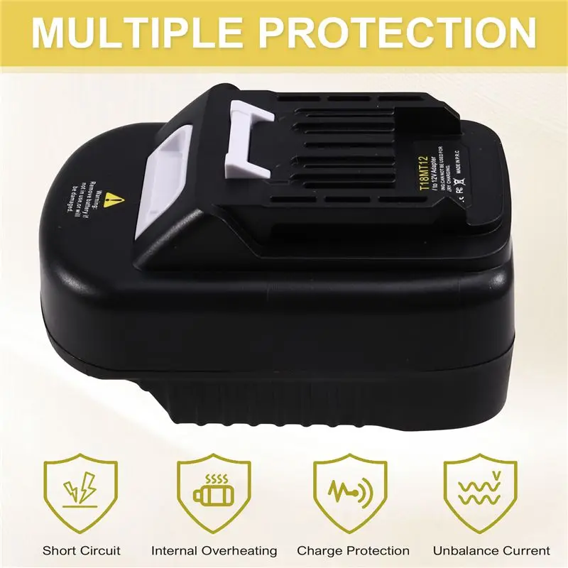 AA14 New Adapter For 18V Battery Convert To For 12V Cordless Power Tool Bl1016 Bl1021b