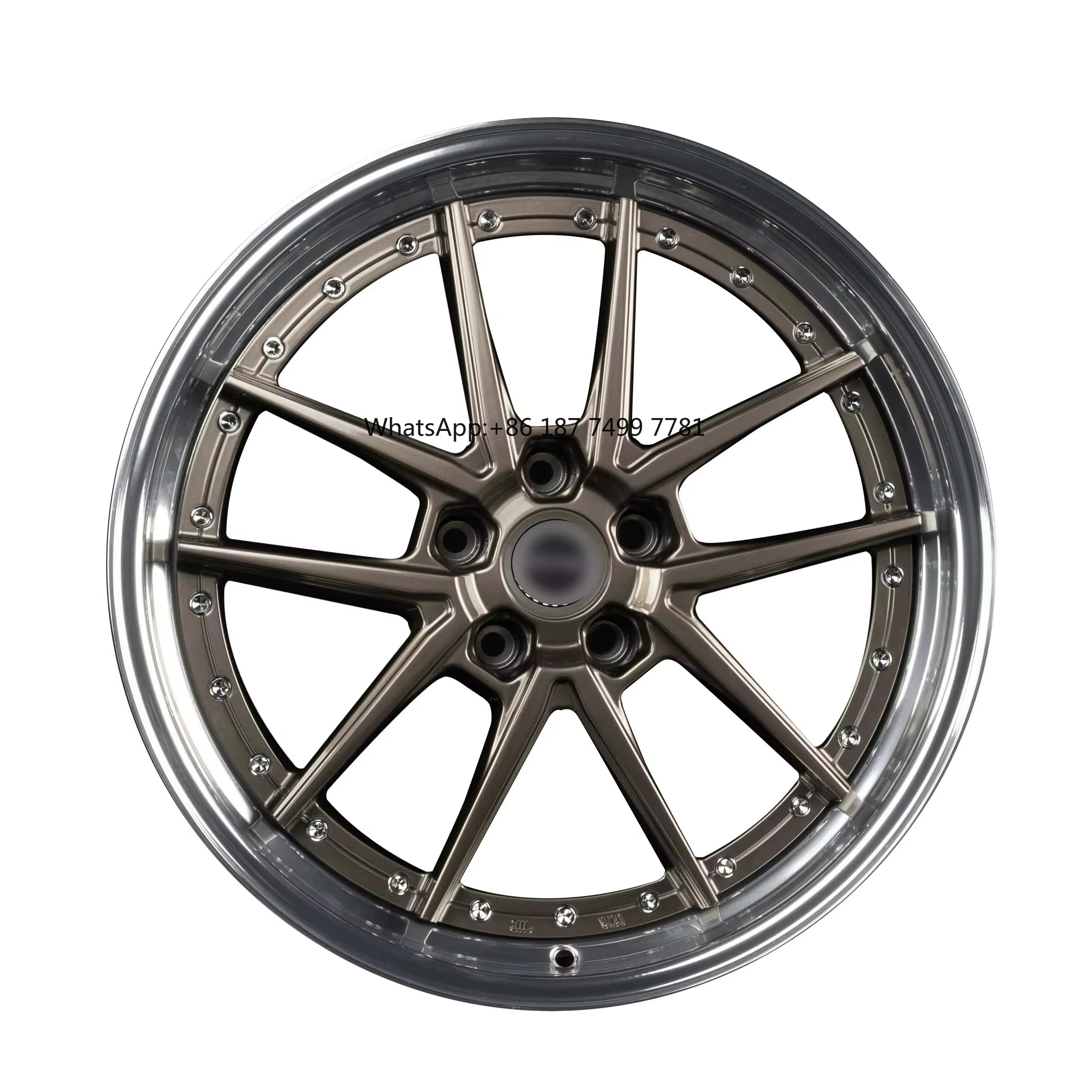 

Aluminum 2-Piece Forged Passenger Car Wheels 5x112 5x120 6x1397 19-Inch Offroad Alloy Rims Polished Deep Dish Multi-Spoke 55mm