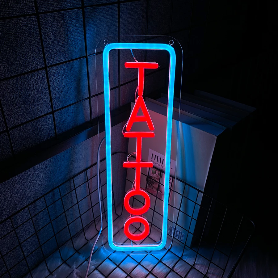 Tattoo Led Neon Sign, Acrylic Letter Lamp, Usb Power Supply Switch, Used For Tattoo Studios, Shops Decor, Tattoo Lovers Gifts.