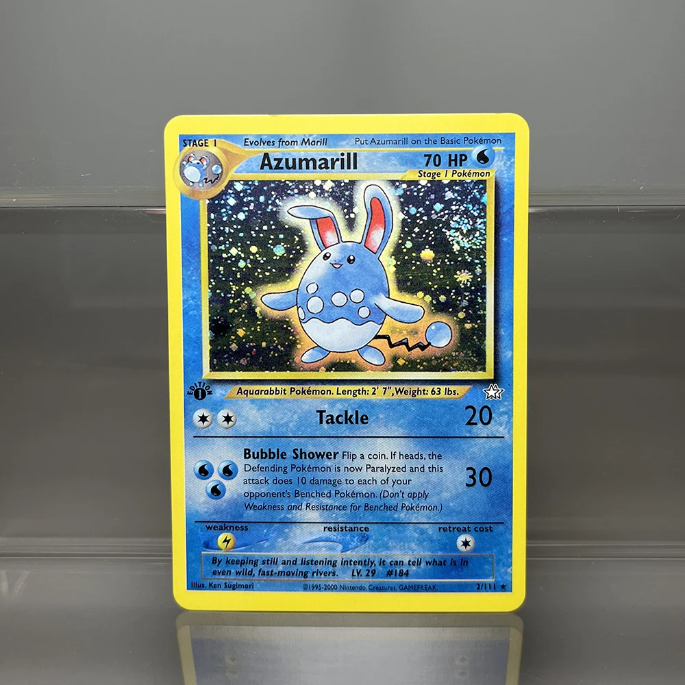 PKM Proxy Cards Classic 1996 1. Auflage Mewtwo Gyarados Alakazam Cards Collection PTCG Neo Genesis Folienkarte