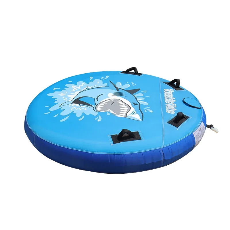 2 Persons Full Package Inflatable Round Towable Tube,Overwater Towing Tractor Type Inflatable Towable Tube - Image 2