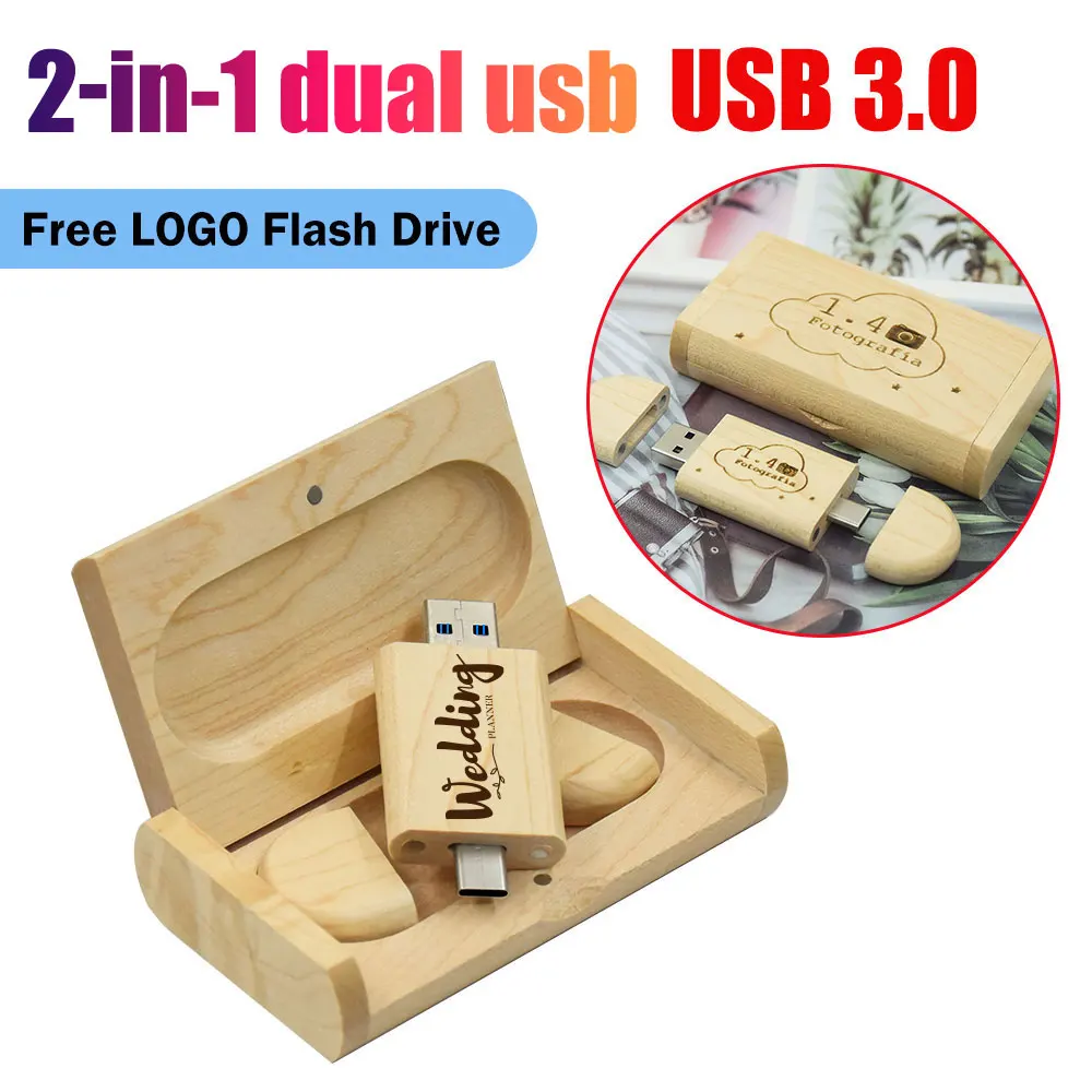 

Флешка TYPE-C 2 в 1 USB 3.0, 128 ГБ, красочная вращающаяся карта памяти, 64 ГБ, выбор канала, 32 ГБ, креативный подарок