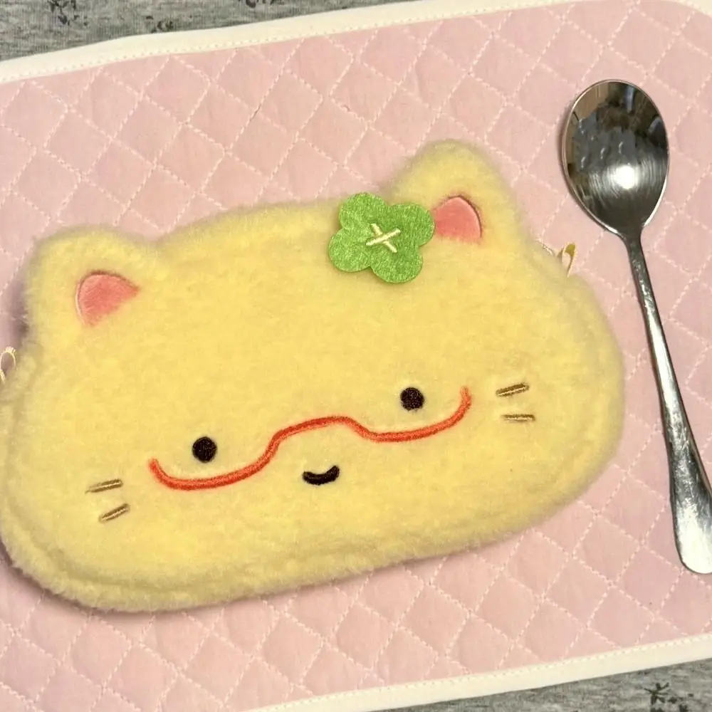 Neue Omelette Kitten Federtasche, große Kapazität, Cartoon-Federmäppchen, multifunktionale Schreibwarentasche für die Schule