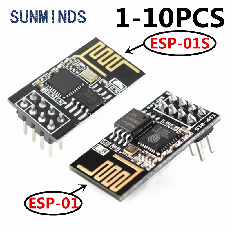 1-10pcs ESP01  ESP-01S Programmer Adapter Serial  High Speed ESP8266 CH340G USB To ESP8266 Serial Wireless Wifi Developent Board