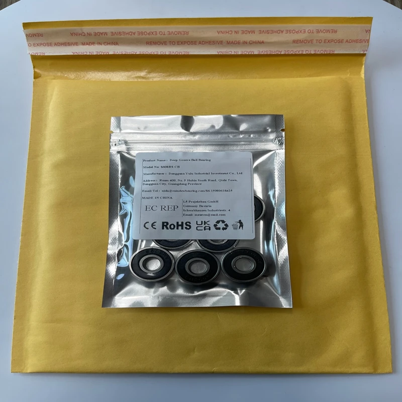 

5PCS S608RS CB 8x22x7 mm Inline Roller Skate Wheel Bearing S608 RS CB Anti Rust Skateboard Ball Bearings S608RS CB Sealed