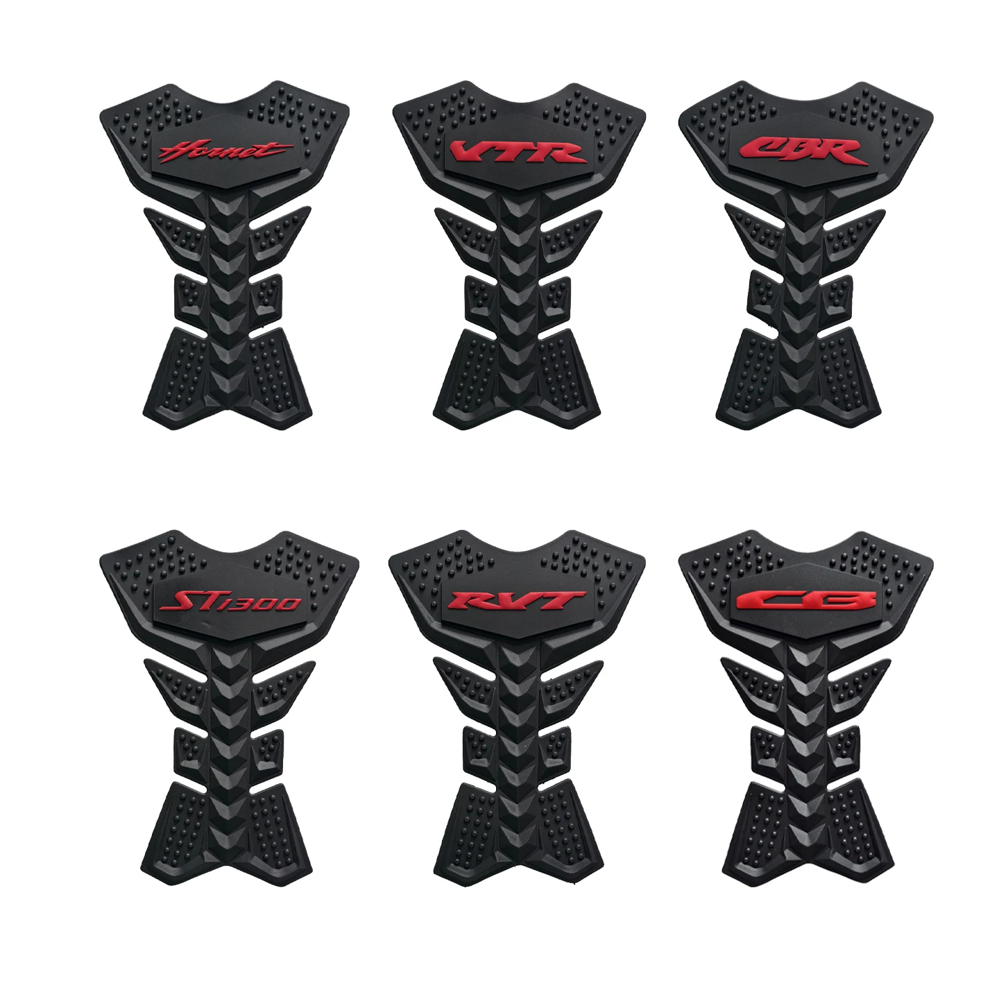 For Honda ST1300 Hornet RVT VTR CBR250R RR CB400 Motorcycle Stickers Fishbone Tank Pad 3D Tank Protector Anti-Scratch Fuel Tank