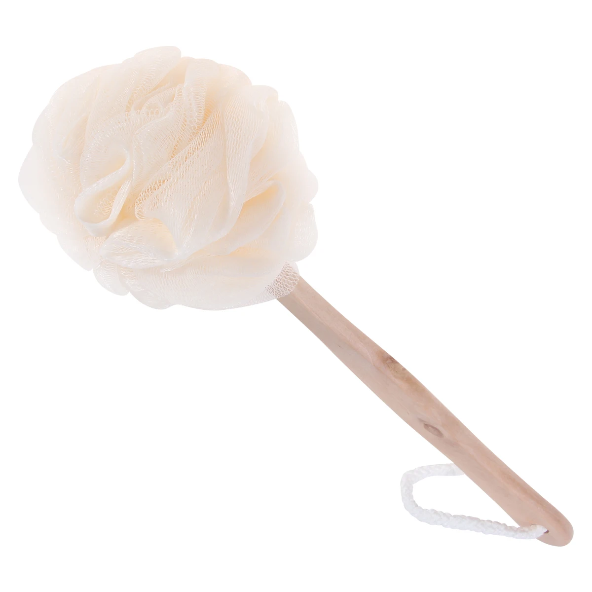 

Exfoliating Sponge Brush Soft Mesh Loofah Bath Ball Scrub Back Shower Travel Wooden Handle Sponges Body Cleanser