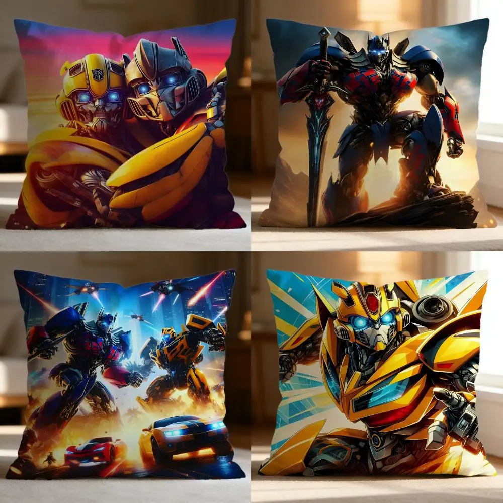 

Популярная наволочка с изображением Трансформеров, мягкая, моющаяся, универсальная для дивана, кровати, путешествий и офиса