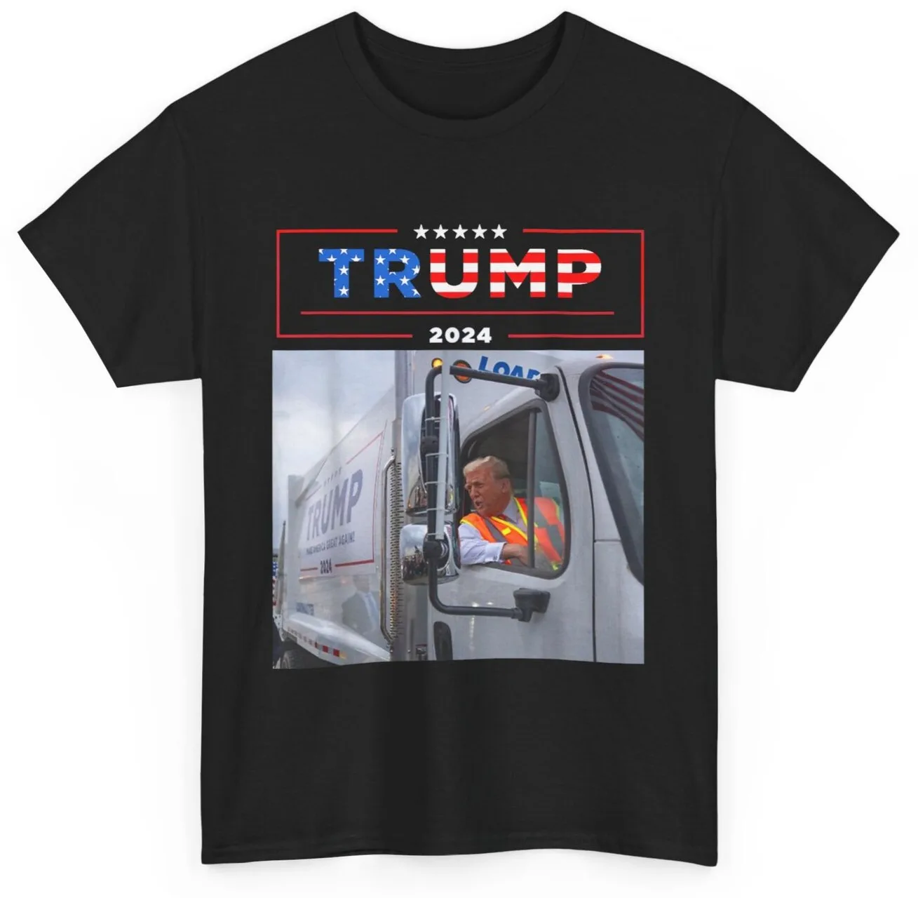 Donald Trump Rides In Garbage Truck Shirt Garbage Tee Trump T-Shirt