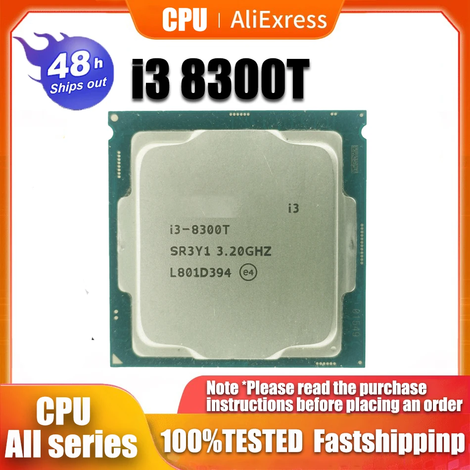 

Used Core i3 8300T i3-8300T 3.2GHz Quad-cores Four-threaded 8M 35W LGA 1151 CPU Processor