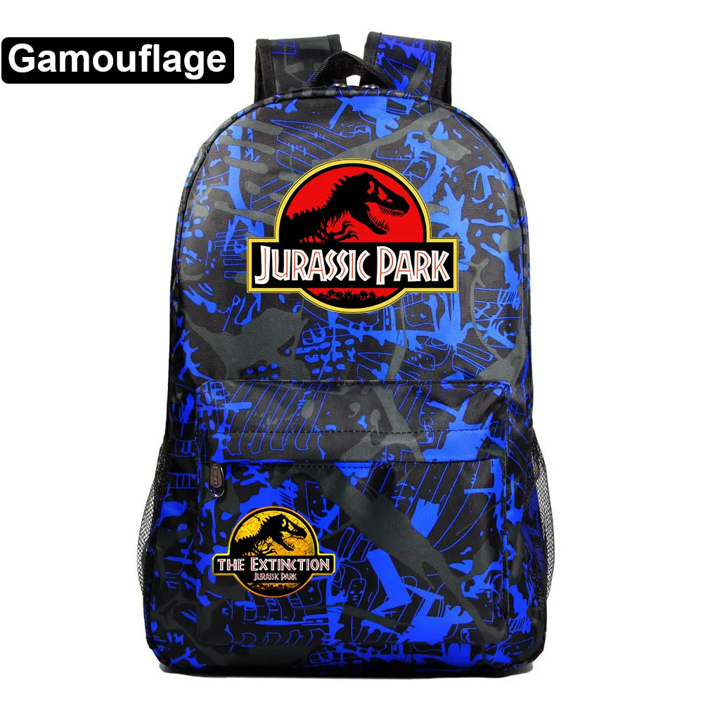 New Boys Girls Kids Book School Bags Dinosaur Jurassic Park World Women Bagpack Teenagers Schoolbags Men Student Backpack