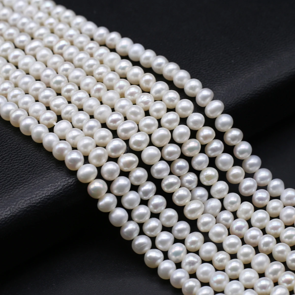 

Natural Freshwater Punch Pearl 4-4.5mm High-quality Loose Interval Pearl Jewelry Making DIY Necklace Bracelet Accessory Gift