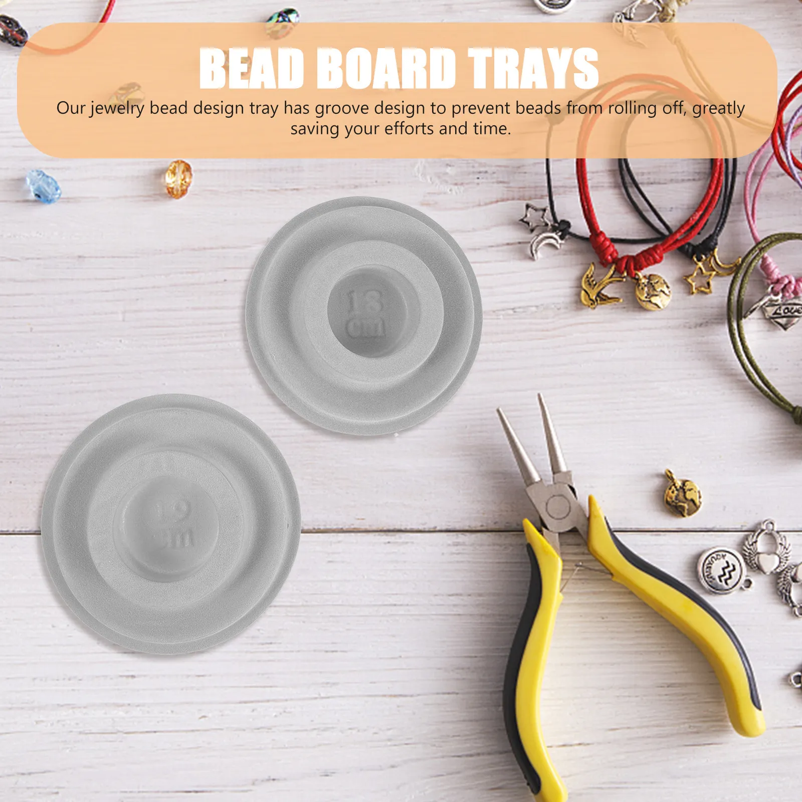 

8Pcs Beads Design Board Bracelets Jewelry Beading Board Tray Jewelry Making Supplies Craft Tool Beading Supplies