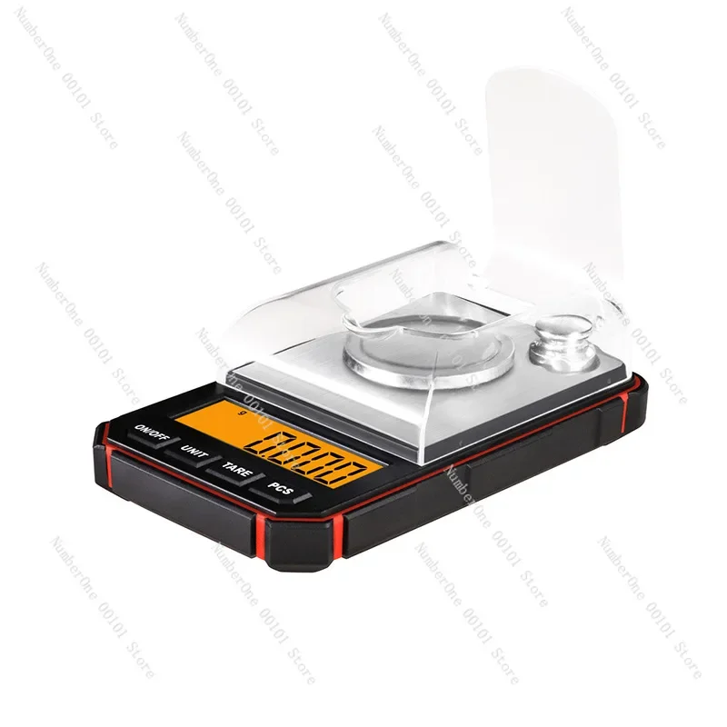 Electronic scale Mini jewelry weighing 50g 0.001g scale High precision balance weighing milligram pull scale