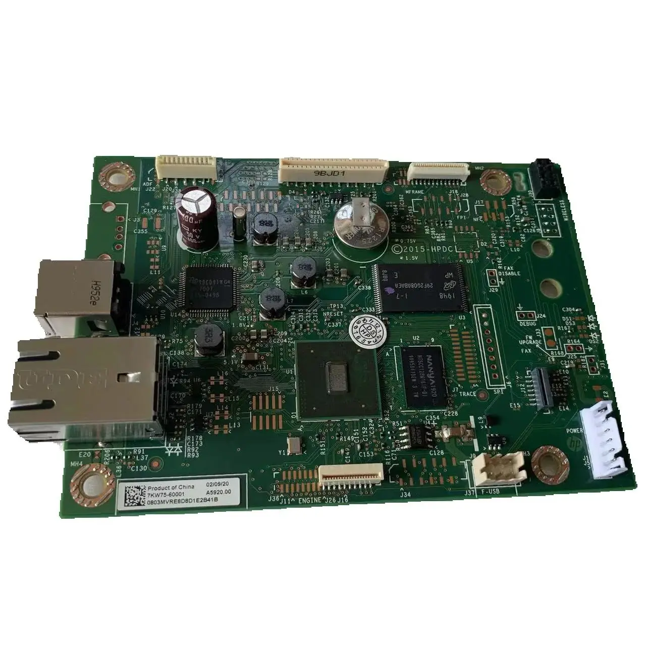 Płyta główna logiki formatyzatora PCA ASSY 7KW75-60001 dla HP Color LaserJet Pro M282 M282NW M283 M283FDN M283FDW M283CDW 7KW74-60001