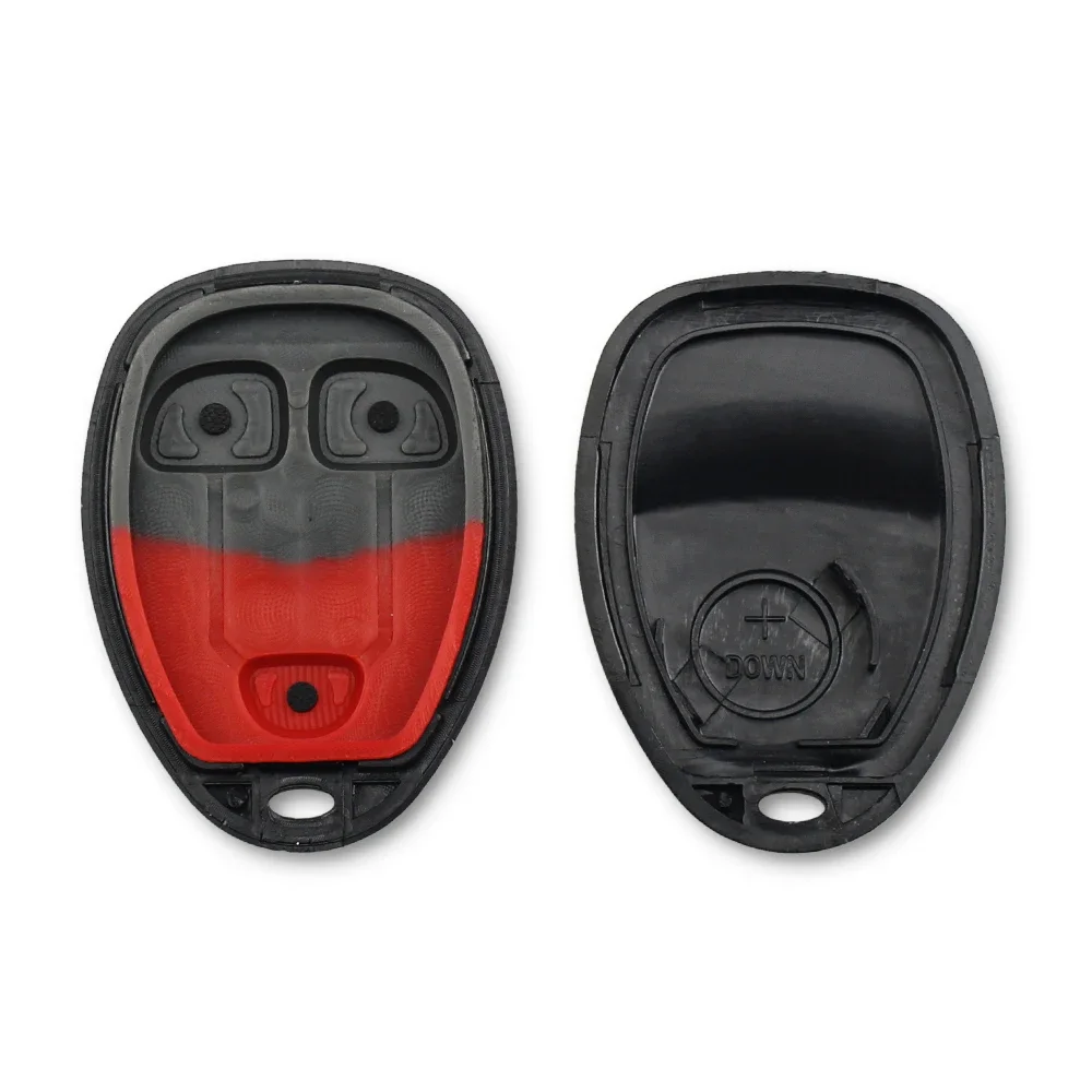 KEYYOU 2pcs Keyless Entry Remote Key Shell For Chevrolet Tahoe Traverse GMC Yukon 2007 2008 2009 2010 2011 2012 2013 2014 Case