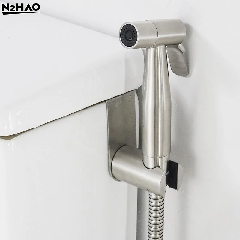 1pcs Stainless Steel Holder Hook Hanger  Sprayer Holder Toilet Bathroom Attachment Hanging Bracket For Hand Shower