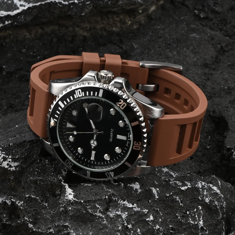 فلورو شريط مطاطي 19/20/21/22/24 مللي متر ثقوب تنفس FKM الإفراج السريع الرجال النساء العالمي الغوص مقاوم للماء استبدال حزام (استيك) ساعة