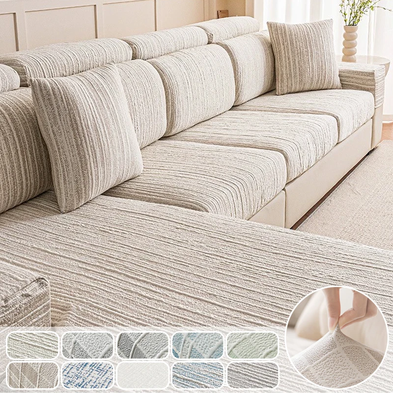 

Universal Sofa Cover All Season Breathable Non-Slip Pet Scratch Resistant Washable Couch Protector for Living Room Home Decor