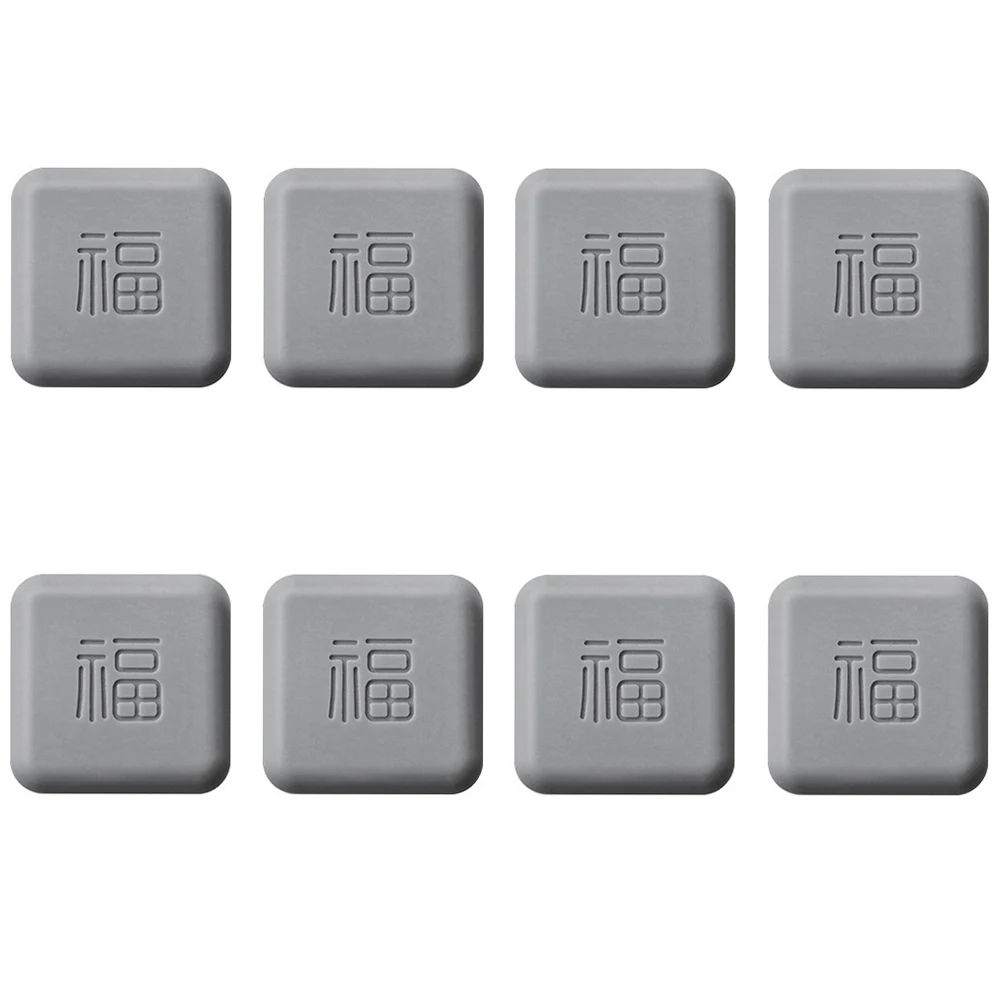 

8 Pcs Silicone Door Anti collision Pads Self adhesive Bumpers Guard Furniture Crash Protection Refrigerator Cushion Impact