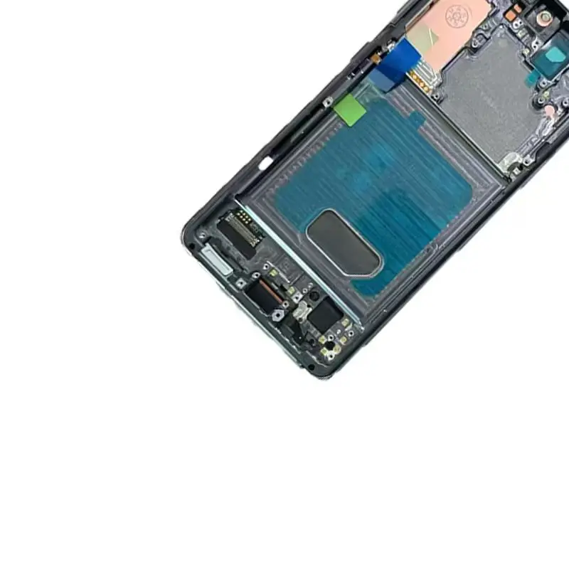 삼성 S21 5G G991B용 슈퍼 아몰레드 LCD 디스플레이 터치 스크린 디지타이저, 삼성 S21 G991N G991U LCD 프레임 포함