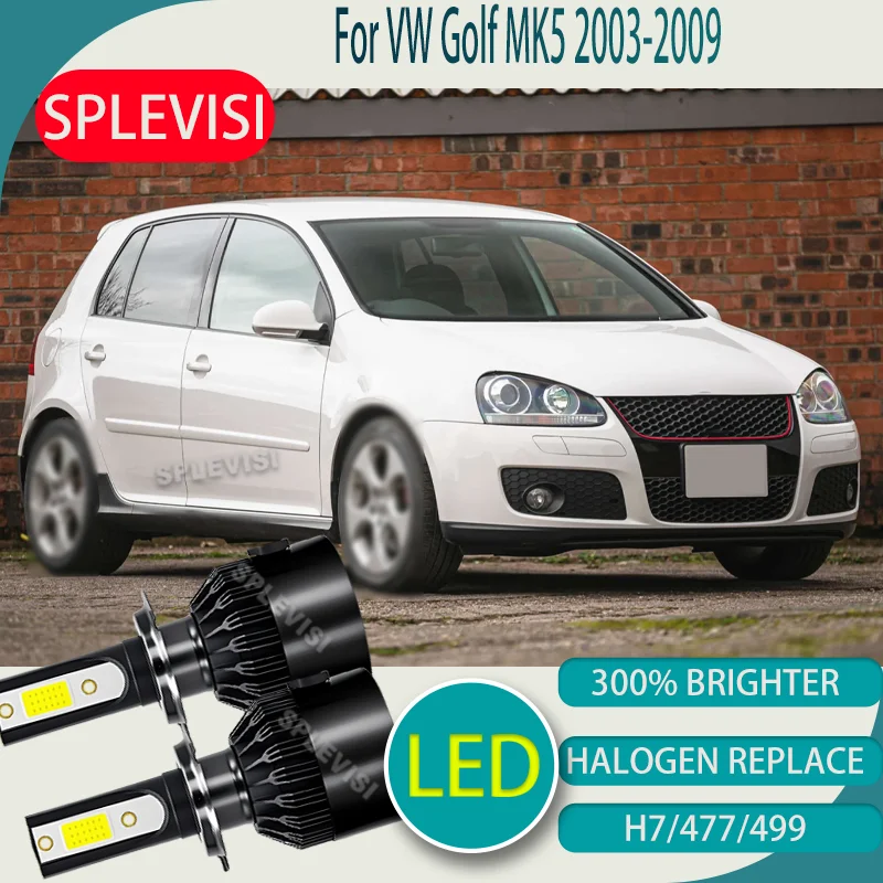 

H7/499 Waterproof LED Bulb Car Hi LO Bulb Headlamp Conversion Kit Headlight For VW Golf MK5 2003 2004 2005 2006 2007 2008 2009