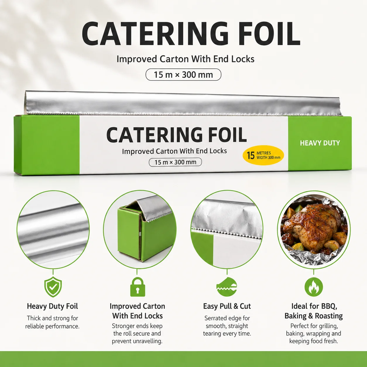 Heavy Duty Aluminium Foil Roll - Foods X ulasan dan harga