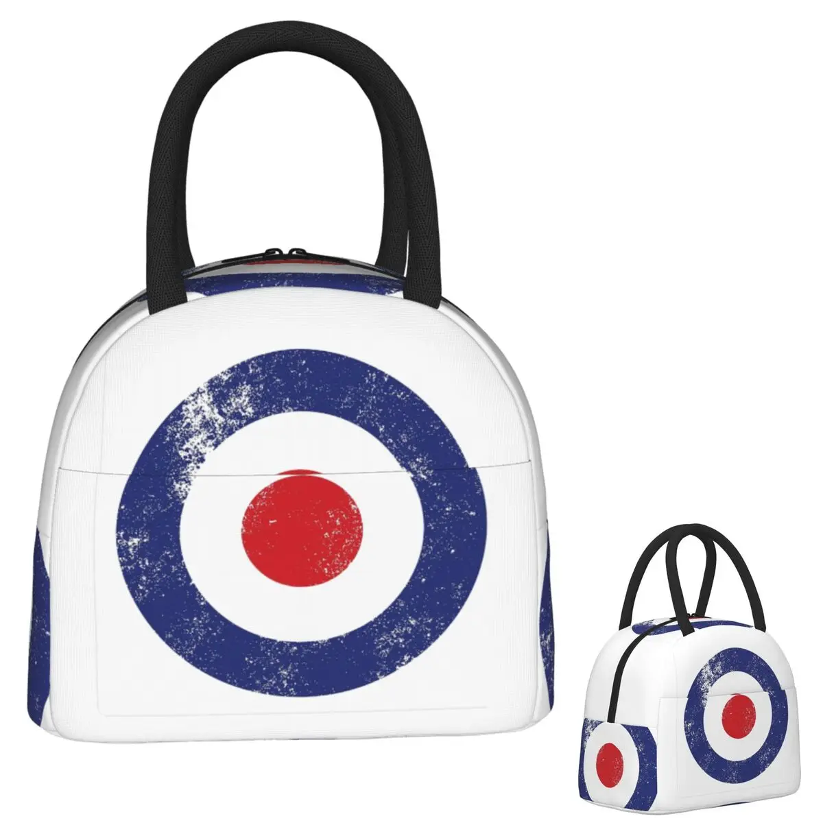 

RAF Type D Roundel-Mod Target Insulated Lunch Bag for Women Children Portable Food Boxes Thermal Lunch Box Tote