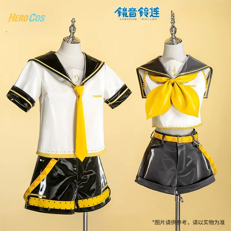 

Rin Len Cosplay Costume JK Uniform Full Set Women's Halloween Carnival Party Props Accessories HERO Cos