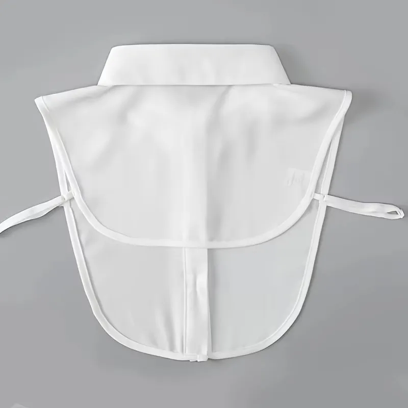 Camicia in chiffon colletto finto per bambini versatile primavera, estate, autunno, camicia invernale colletto finto colletto decorativo