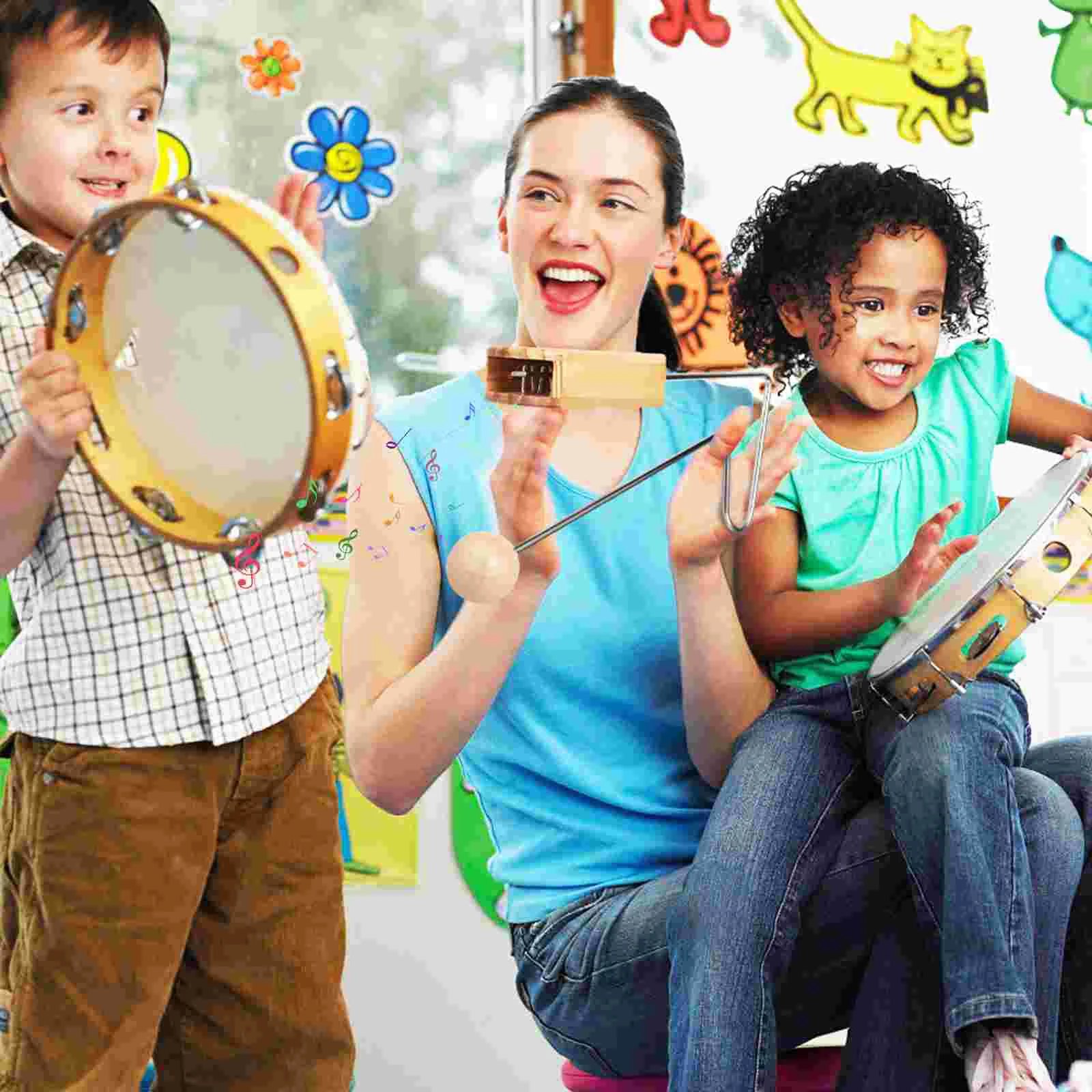 Vibration Shock Instrument Percussion Musical Wooden Vibraslap Latin Instruments for Band Child