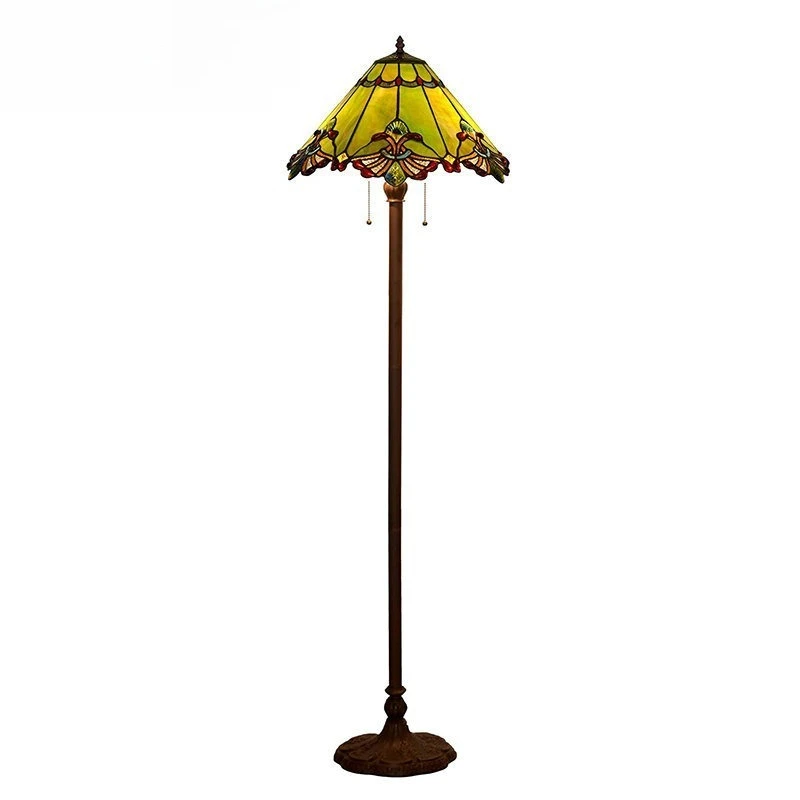 

Color glass Tiffany floor lamp living room bedroom study creativity