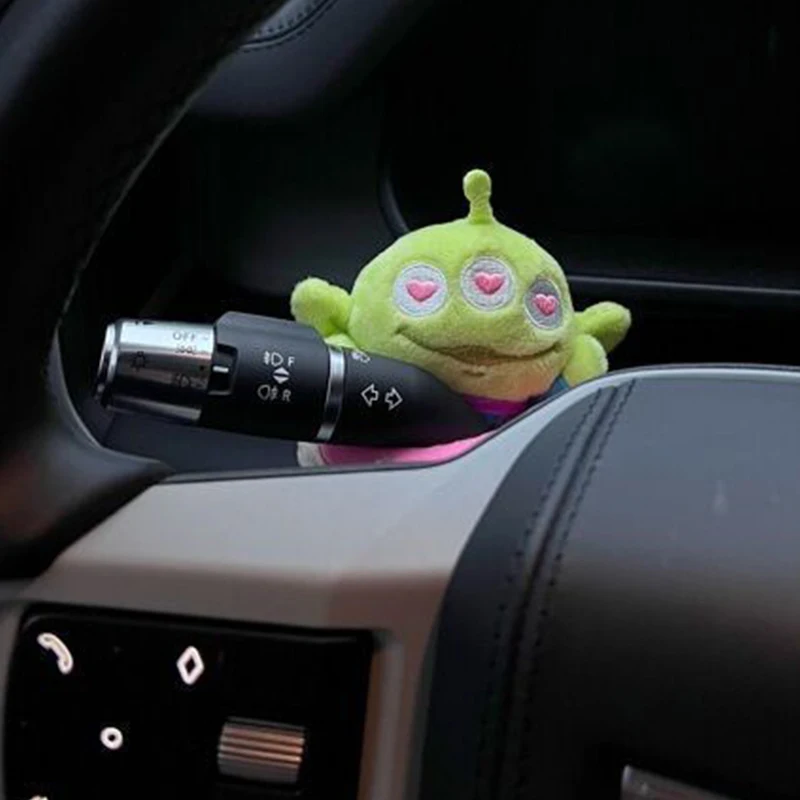 Disney Alien Wiper Decorate Doll Anime Toy Story Three-Eyed Alien Car Turn Signal Accessories Girls Cartoon Plush Toy Gift