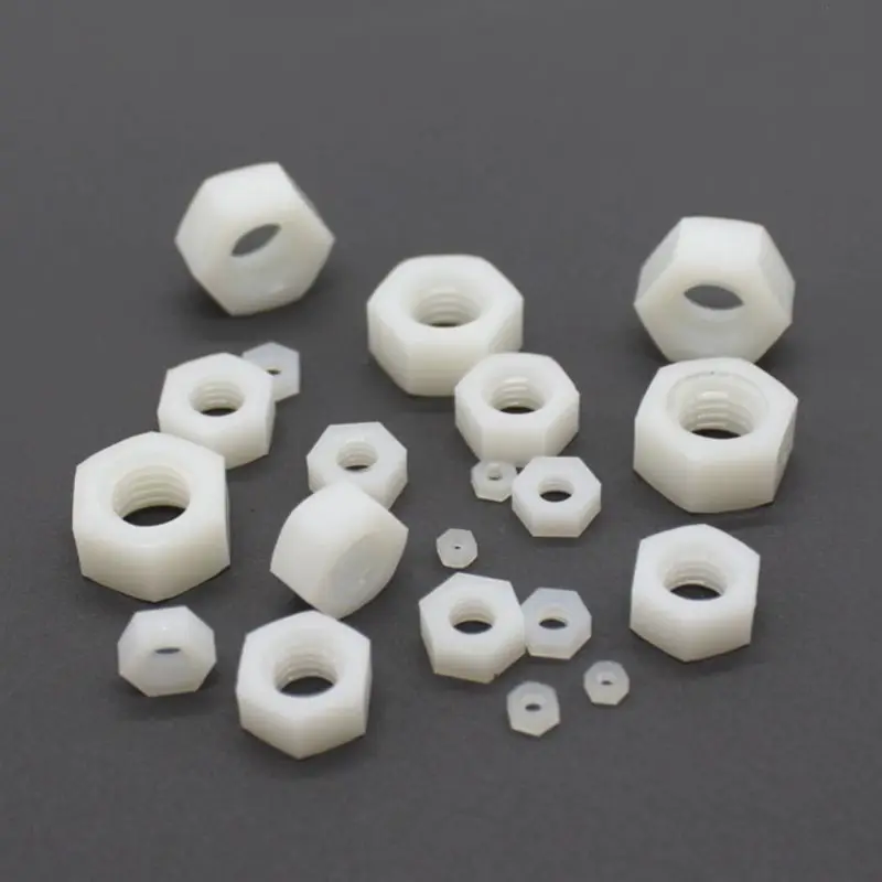 

20pcs/pack Nylon M2/M2.5/M3/M4/M5/M6/M8/M10 Nut Plastic Stainless Anti-static Insulation for DIY Model Make J102