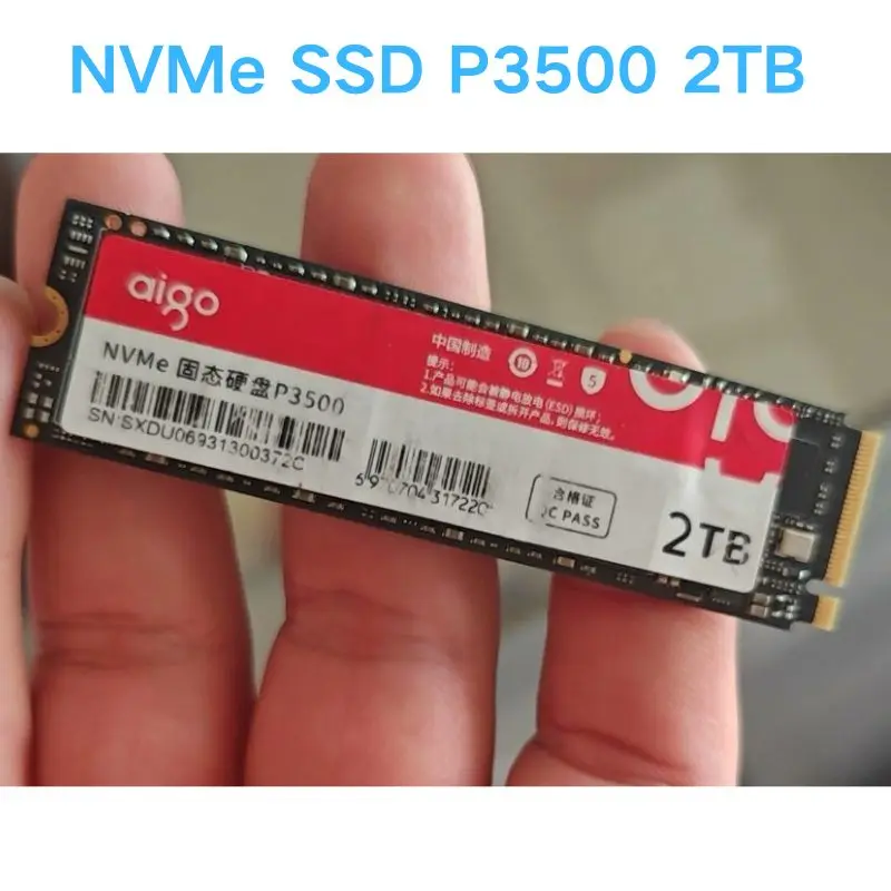 Second hand test OK NVMe SSD P3500 2TB Solid State Drive