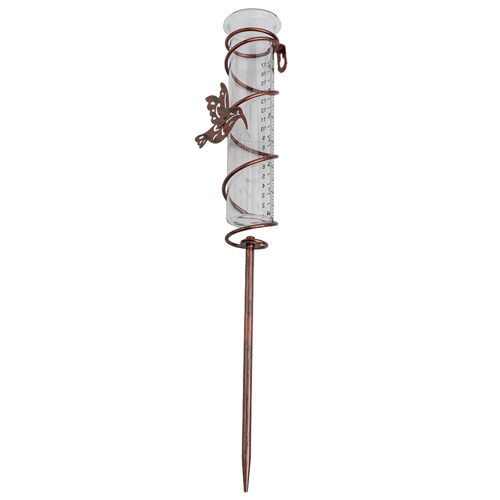 Glass Floating Rain Gauge for Lawn and Garden Use For Outdoor Meter to Track Rainfall and Support Plant Watering Decisions