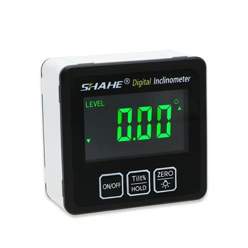 Shahe-transportador electrónico de aleación de aluminio, caja de carcasa, medidor de ángulo, buscador de ángulo de nivel Digital, herramientas de medición para carpintería