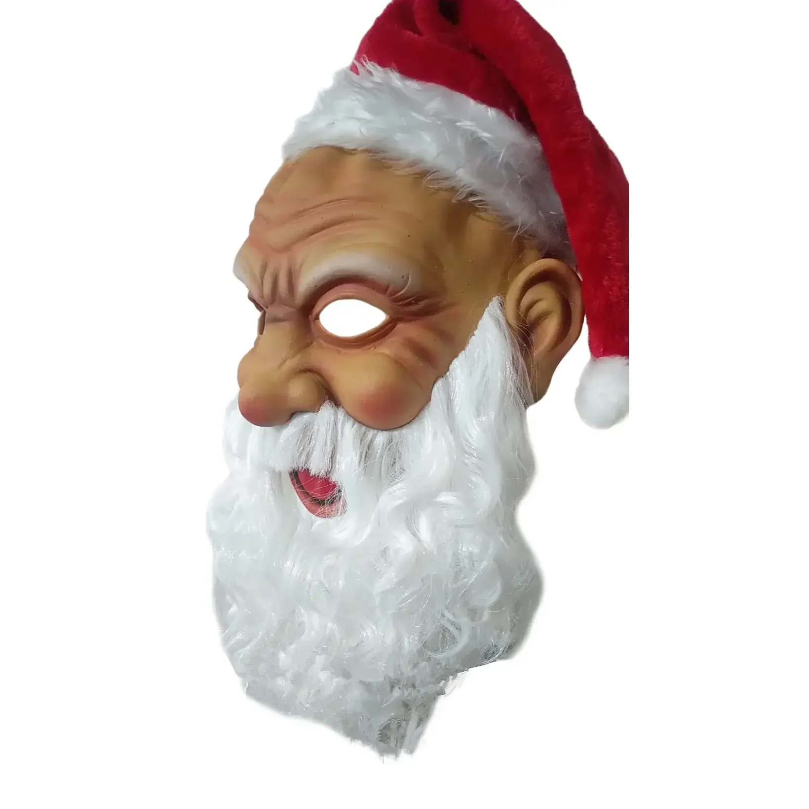 Cosplay Realistic Santa Claus mask Latex Full Face headgear Helmet christmas Costume Fancy Dress party Anime stage show props