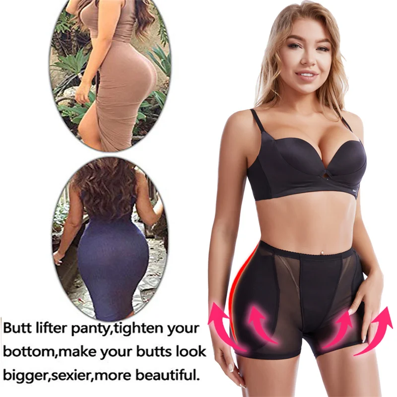 Women Sponge Padded Panties Push Up Butt Lifter Fake Ass Briefs Sexy Hip Enhancer Bodyshorts Control Underwear Pads Buttocks