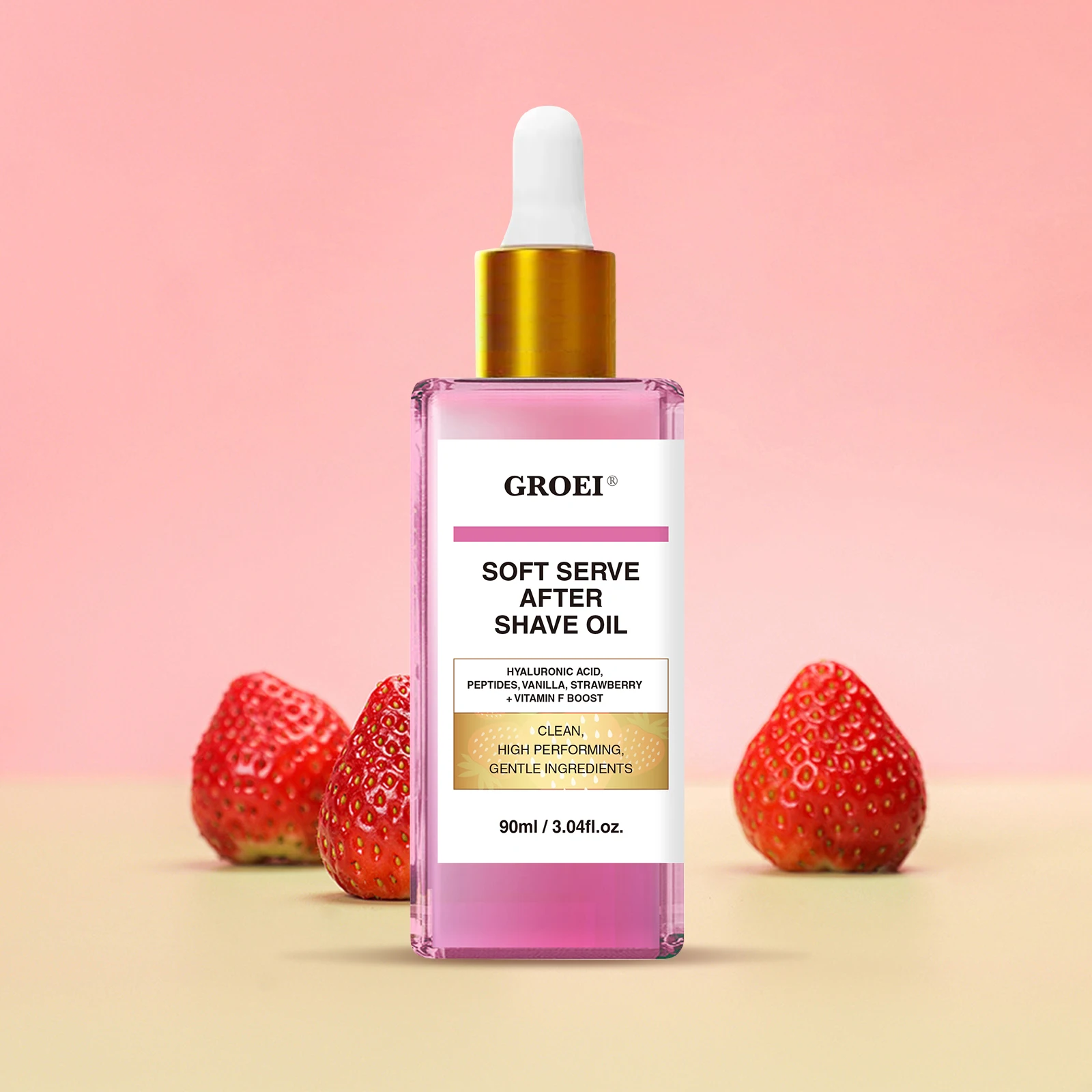 

GROEI Soft Serve After Shave Oil 90ml - Hydrating, Soothing, Non-Greasy with Hyaluronic Acid & Vitamin F Boost