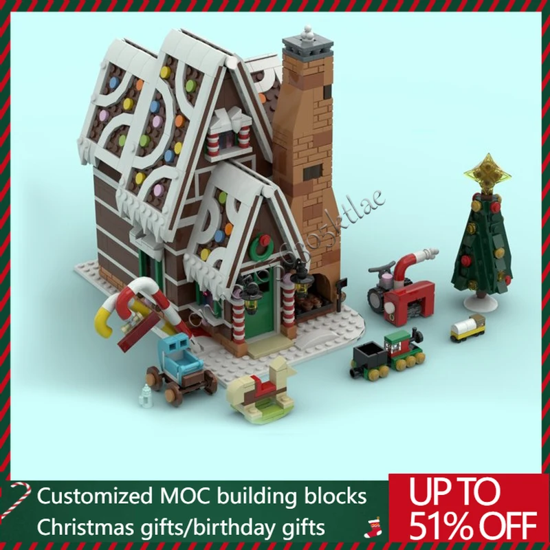 

1532PCS MOC Creative City Street View Modular Dessert Shop Model Architecture Building Block Diy Kids Assembly Bricks Toys Gifts