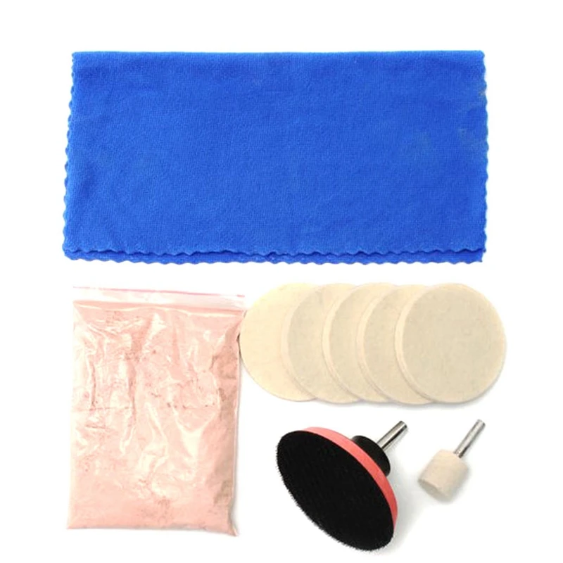 

Car Windscreen Polishing Kit Polishing Powder Kit For Car Window Scratch Repair Tool Windscreen Scratch Remover