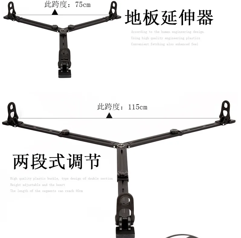 For JY0508AD Floor Extender Broadcast Grade Professional Camera Hydraulic Damping Pan Tilt